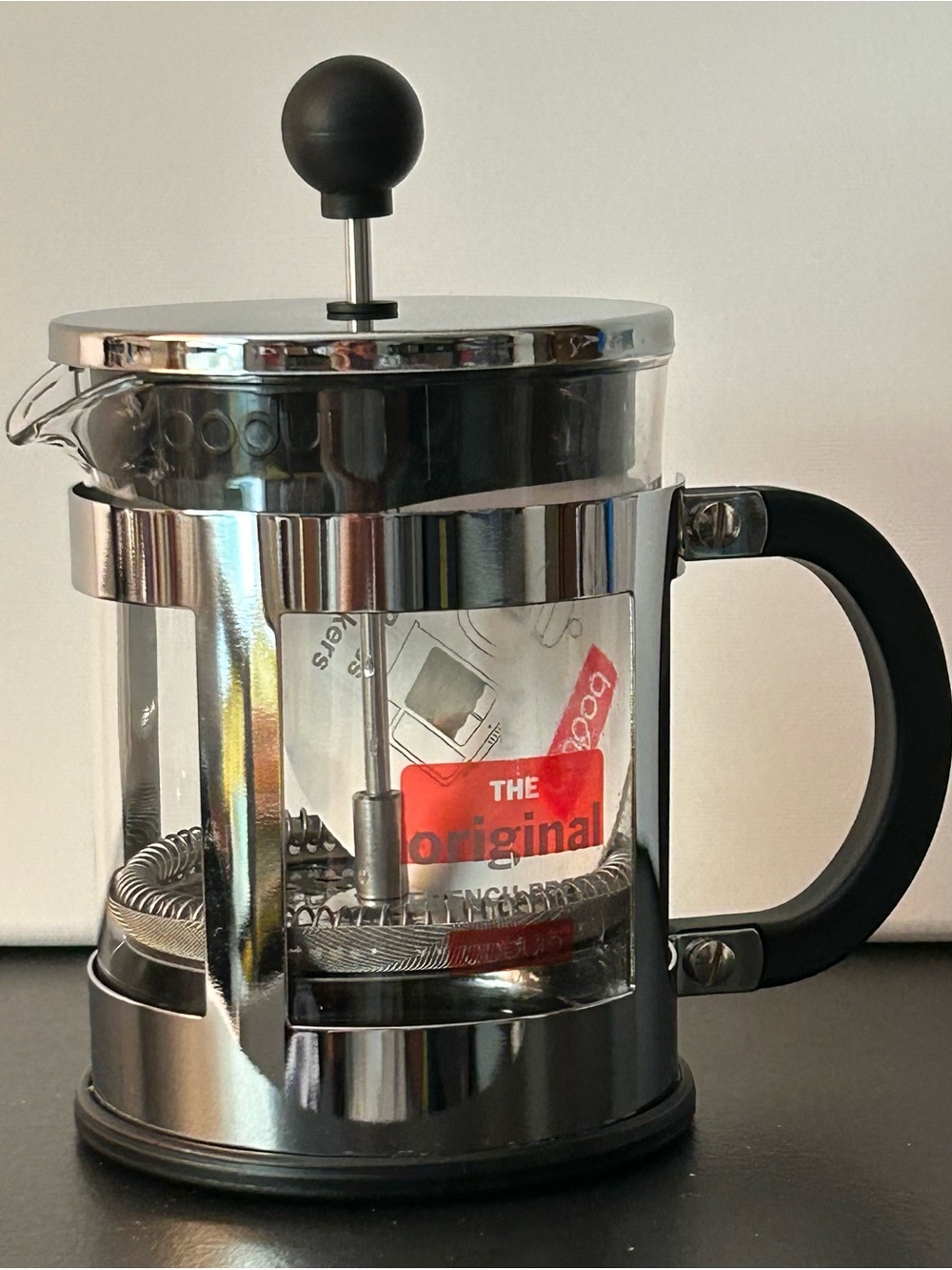 Bodum Stainless Steel French Press Coffee Maker - Black Handle